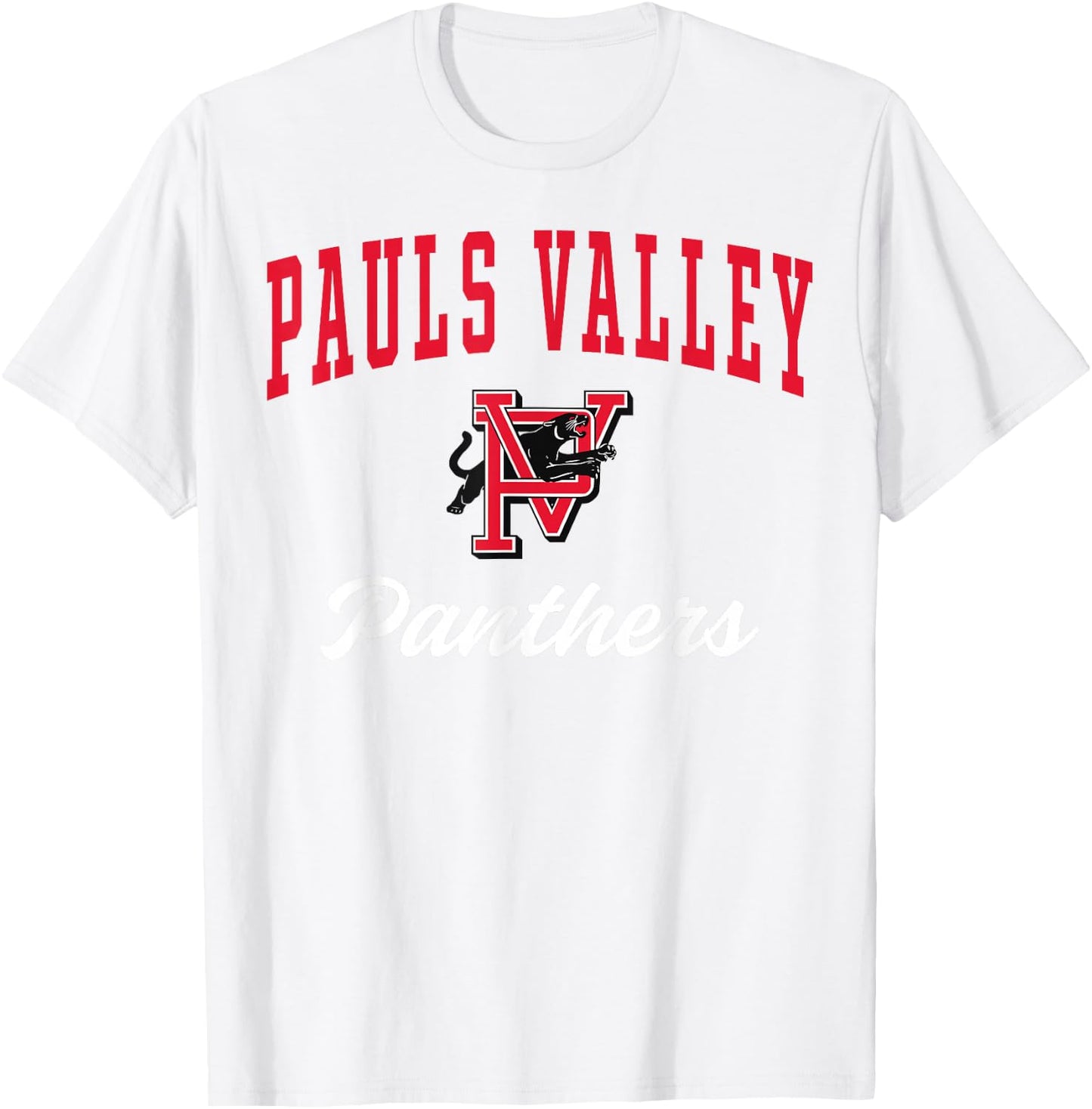 Pauls Valley High School Panthers C3 T-Shirt - T-Shirt | White