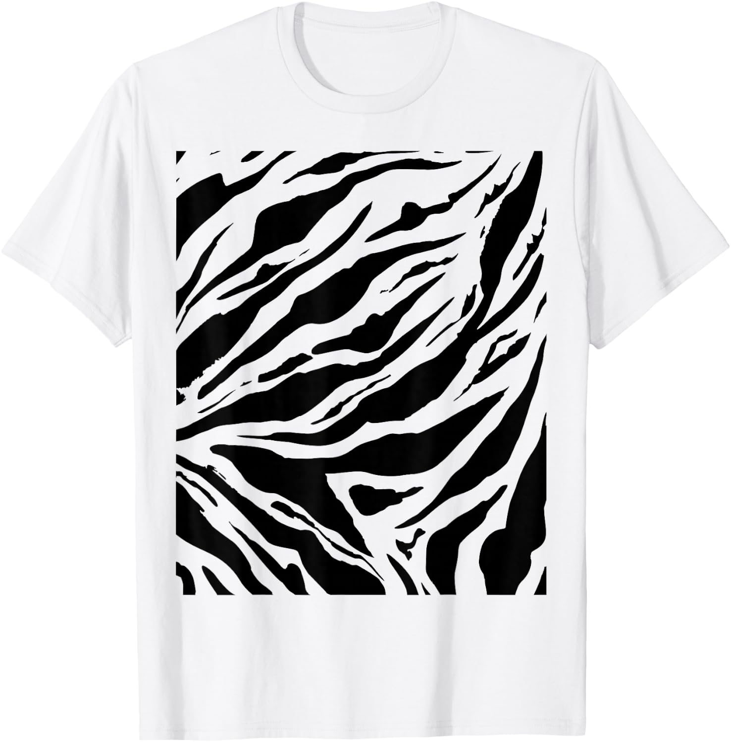 Black and White Tiger Stripes Costume Toddler Kids Girls Boy T-Shirt - T-Shirt | White