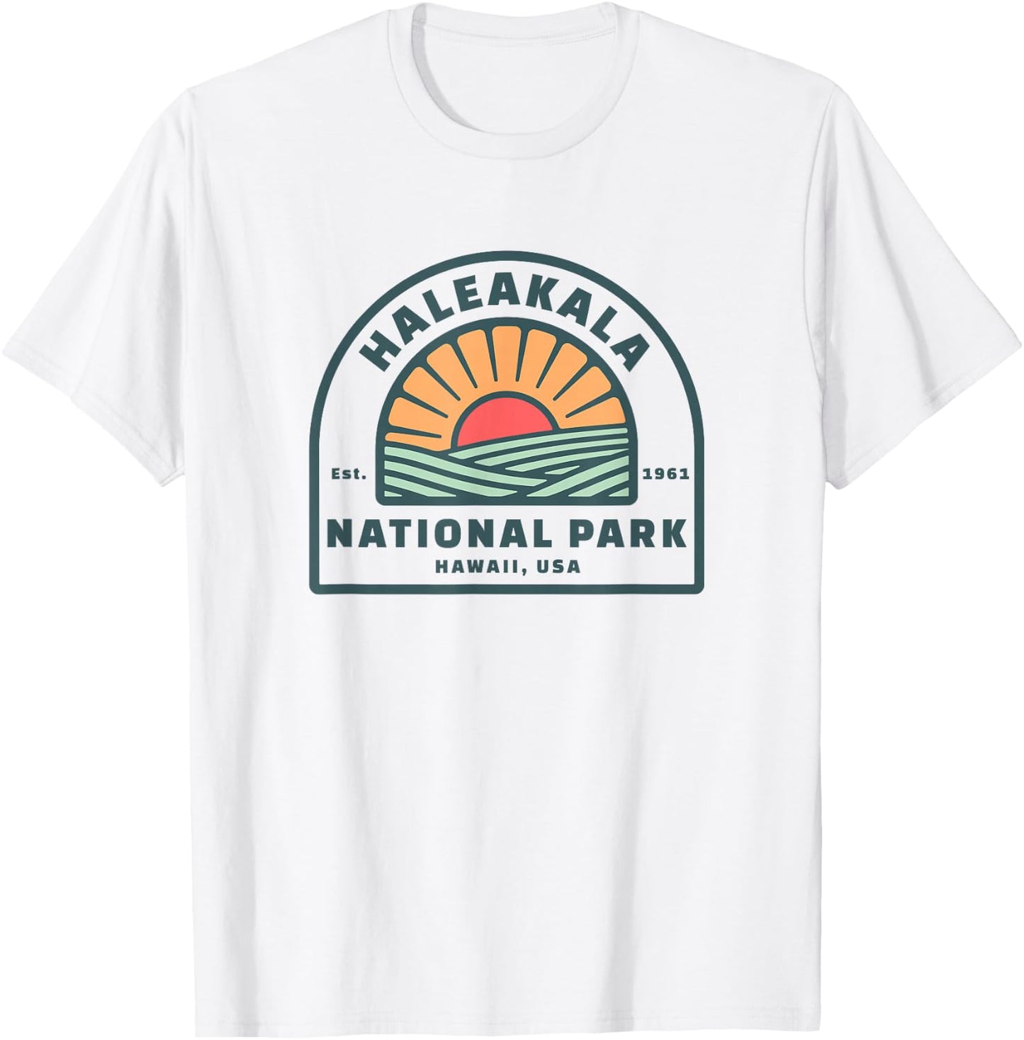 Family Vacation Design - Retro Haleakala National Park T-Shirt - T-Shirt | White