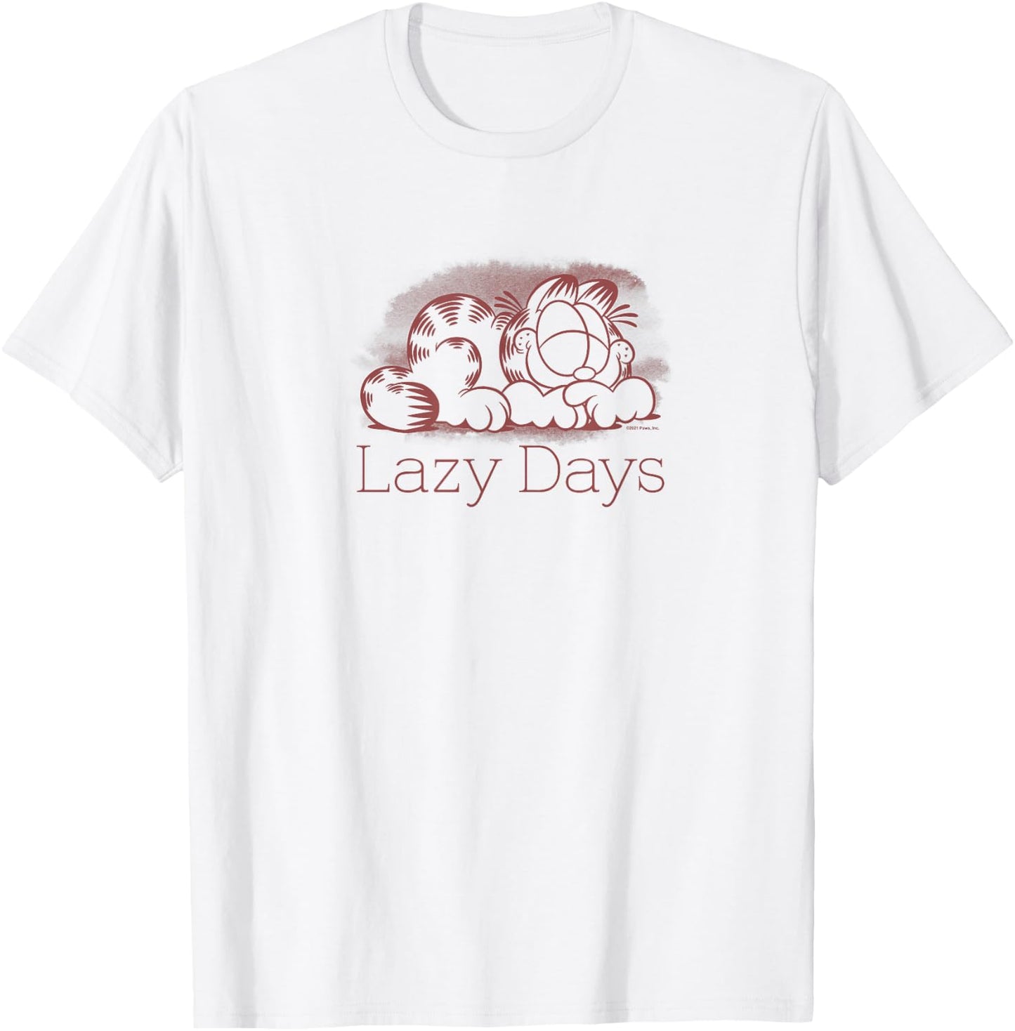 Garfield Fall Lazy Days T-Shirt - T-Shirt | White