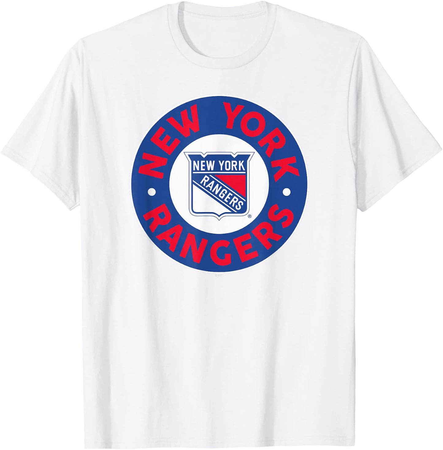 New York Rangers Symbol Gray Officially Licensed T-Shirt - T-Shirt | White