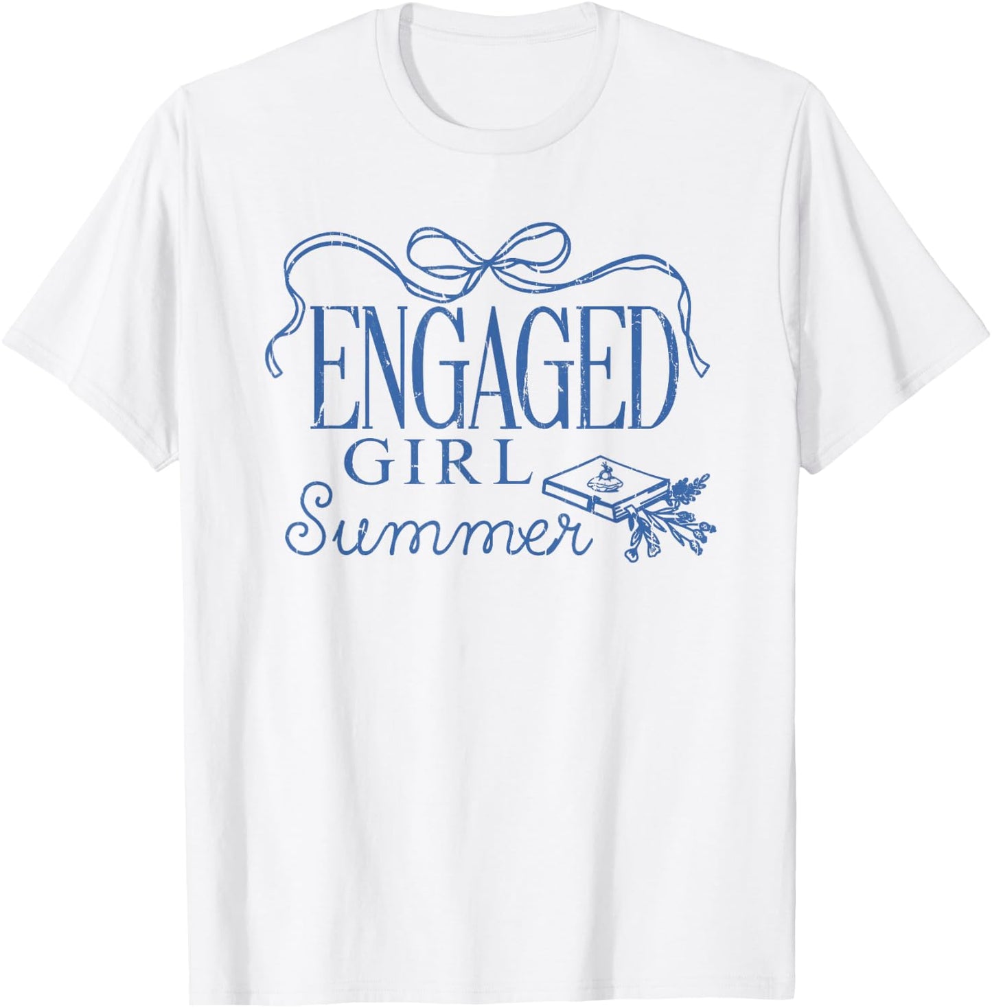 Engaged Girl Summer, Bride To Be, Future Mrs T-Shirt - T-Shirt | White