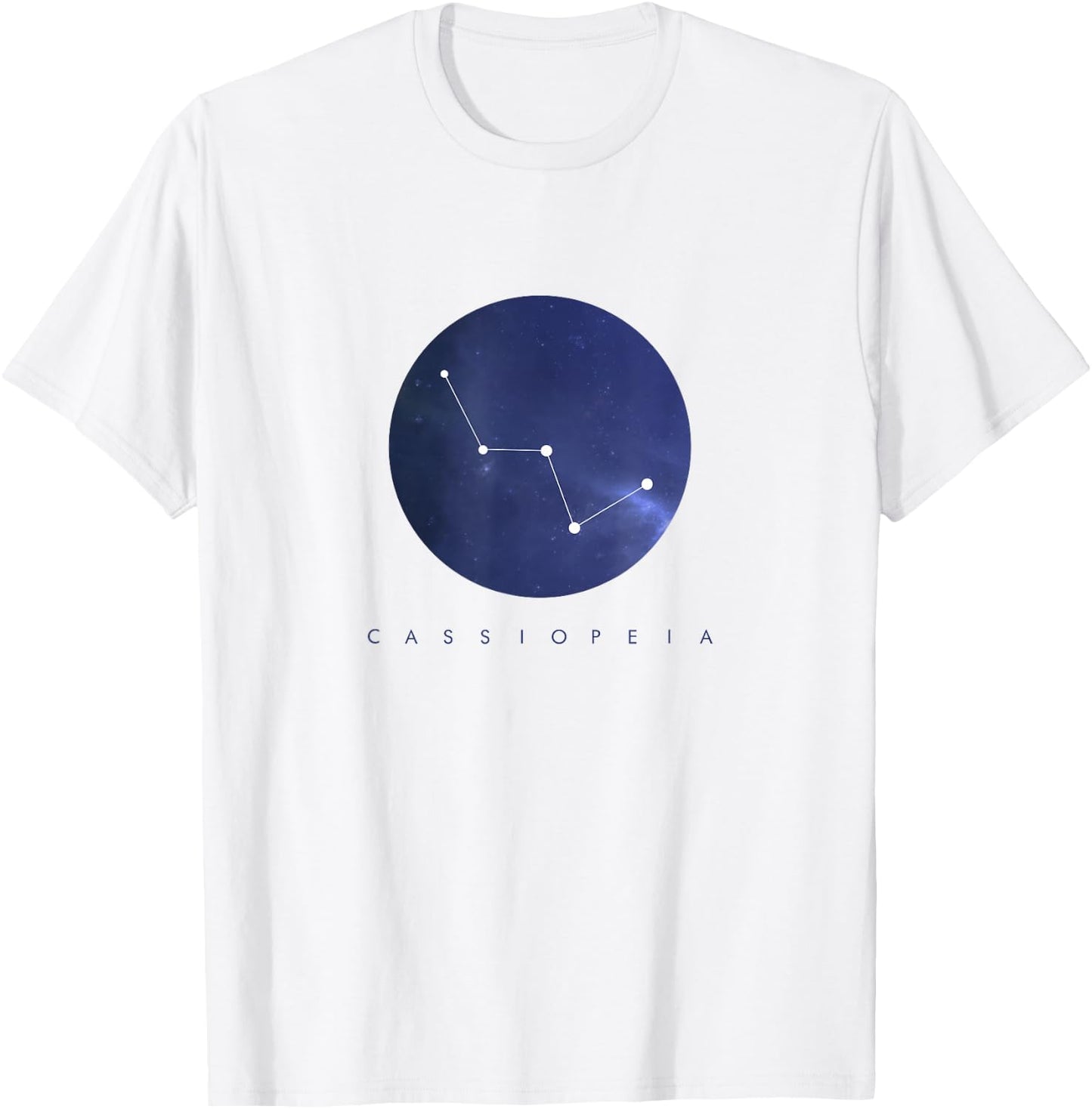 Cassiopeia Constellation - Astronomy Space T-Shirt - T-Shirt | White