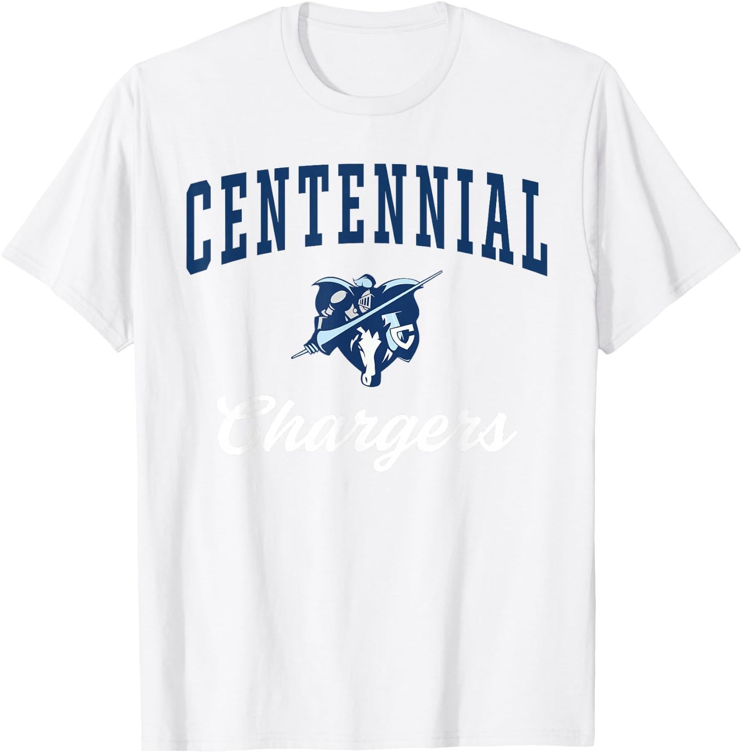 Centennial High School Chargers T-Shirt - T-Shirt | White