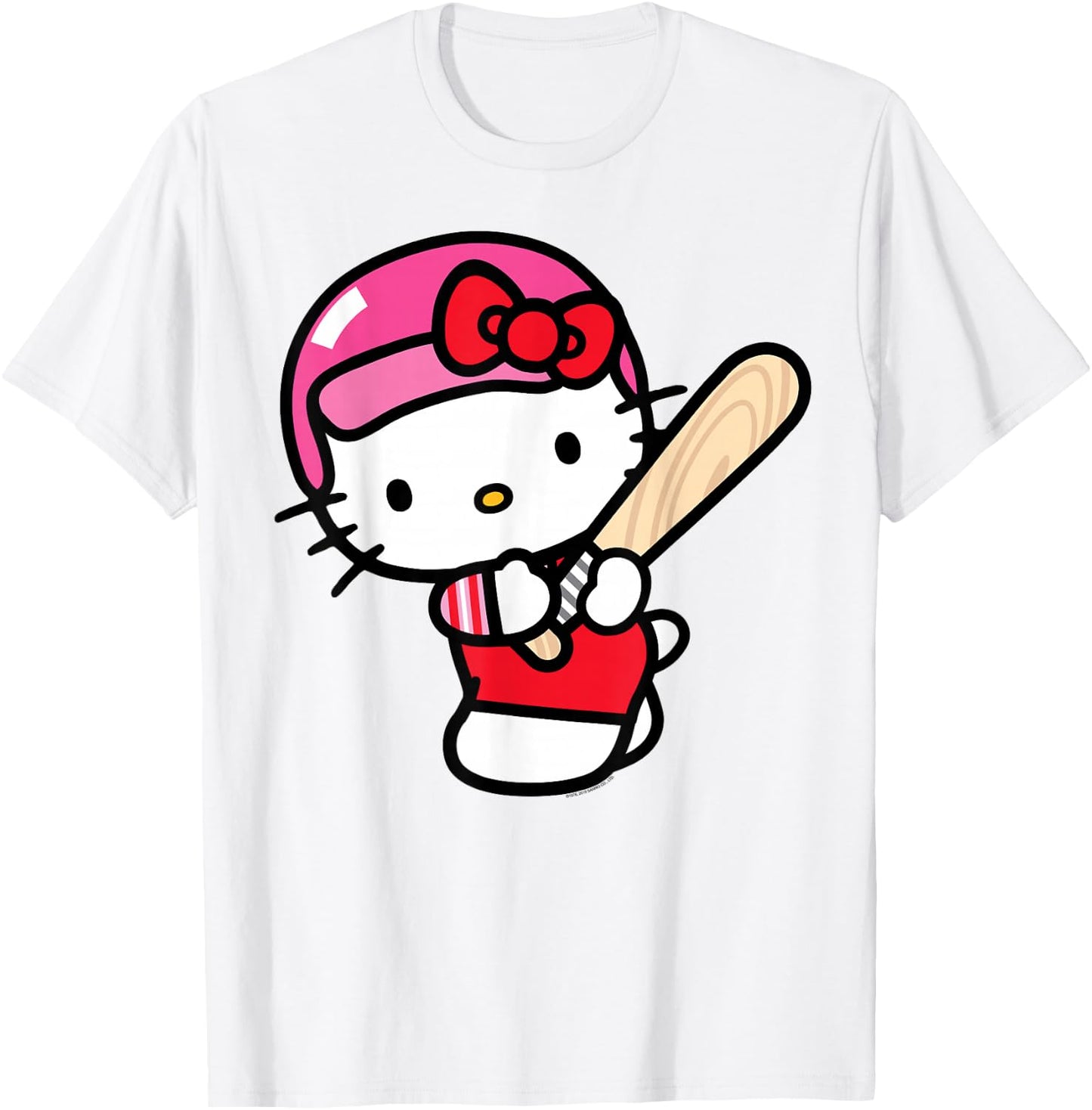 Hello Kitty Baseball Player Shirt T-Shirt - T-Shirt | White