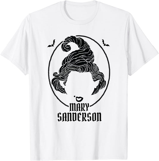 Disney Halloween Hocus Pocus Mary Sanderson Silhouette T-Shirt - T-Shirt | White