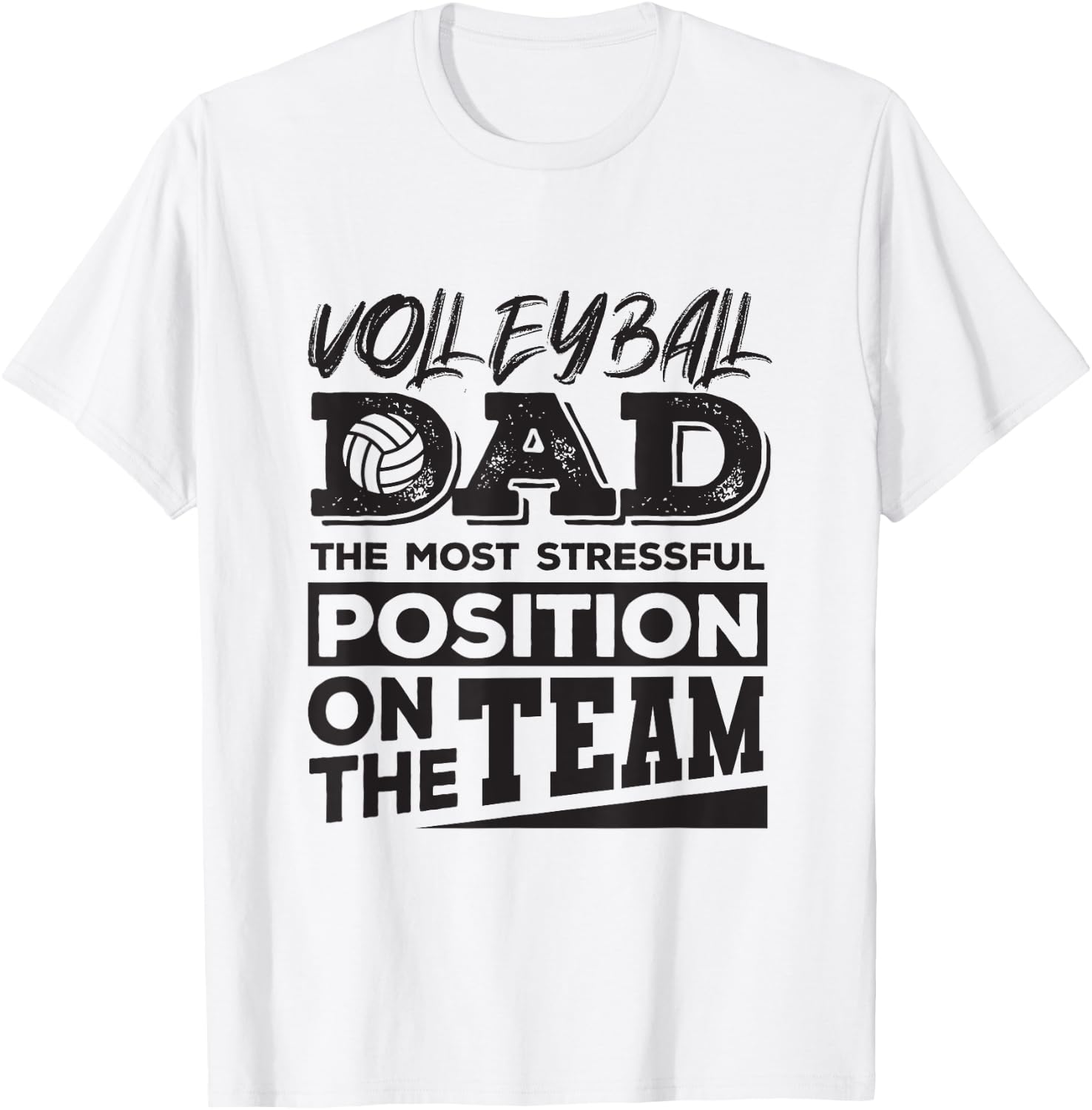 Volleyball Dad Shirt Men Volleyball Lover T-Shirt - T-Shirt | White