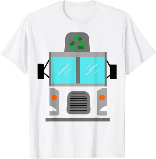 Trash Truck Halloween Birthday Costume Pajama Kids Toddler T-Shirt - T-Shirt | White