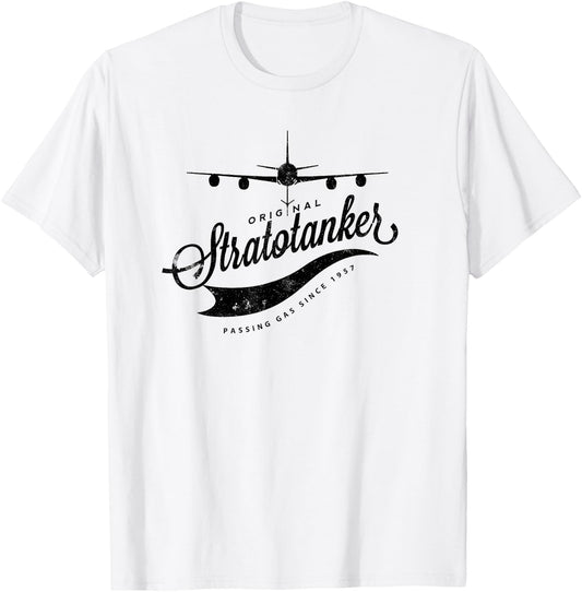 Passing Gas Since 1957 KC-135 Tanker Airplane T-Shirt - T-Shirt | White