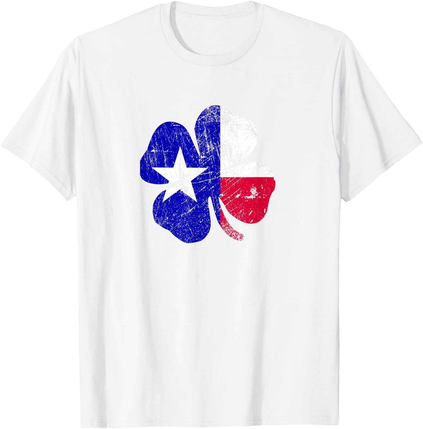 St. Patricks Day Texas Shamrock T-Shirt - T-Shirt | White