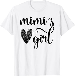 Funny Matching Mimi Girl for Grandma Whit Girl Mother's Day T-Shirt - T-Shirt | White