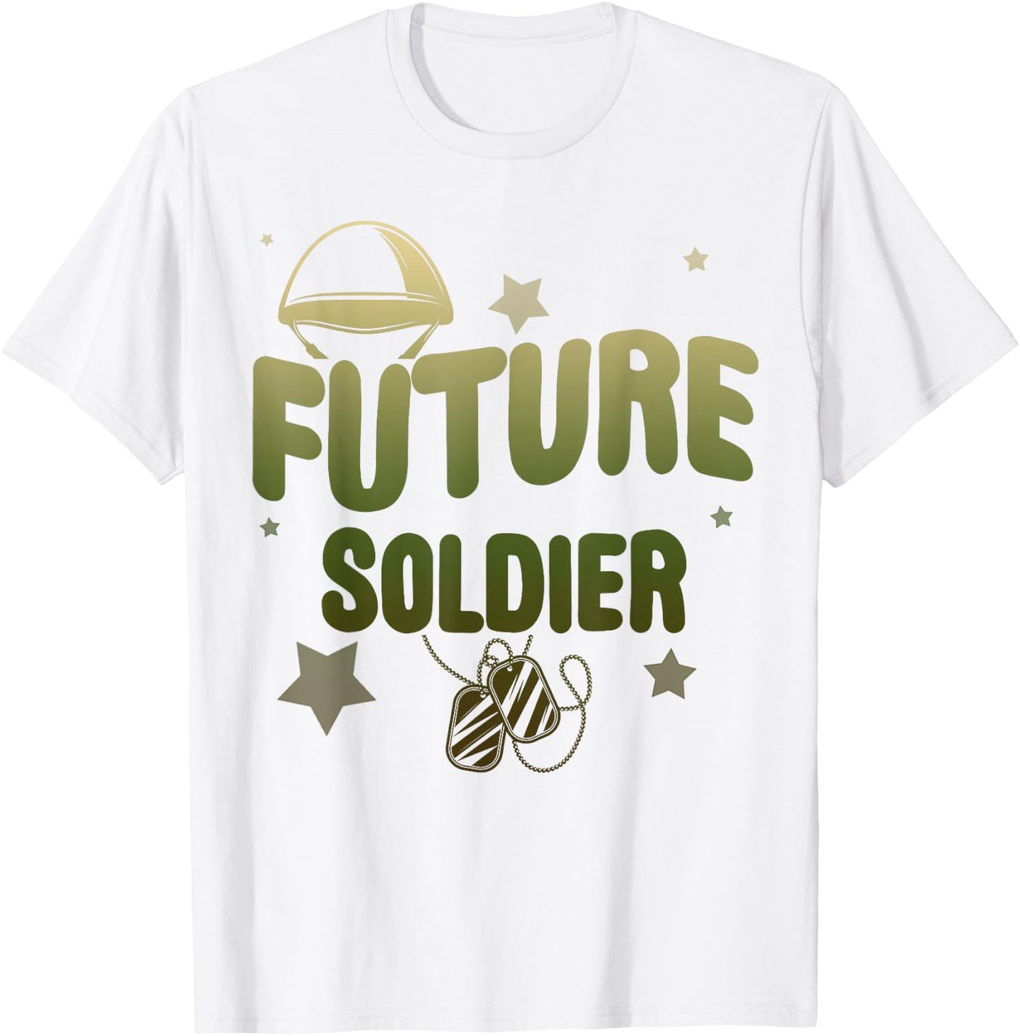Future Soldier Family Cool Military Kids Army Boy Birthday T-Shirt - T-Shirt | White