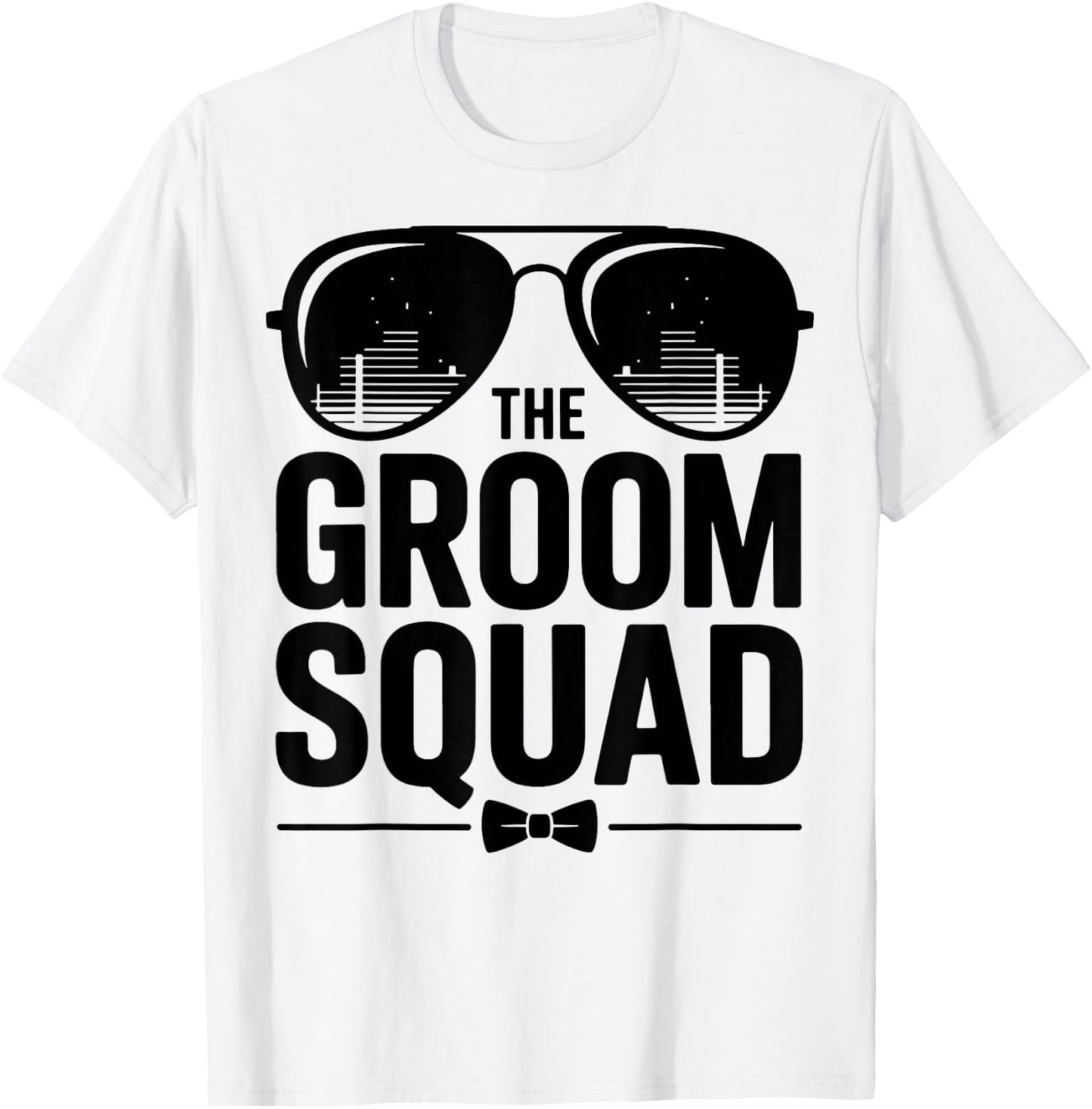 The Groom Squad Sunglasses Wedding Bachelor Party Groomsmen T-Shirt - T-Shirt | White