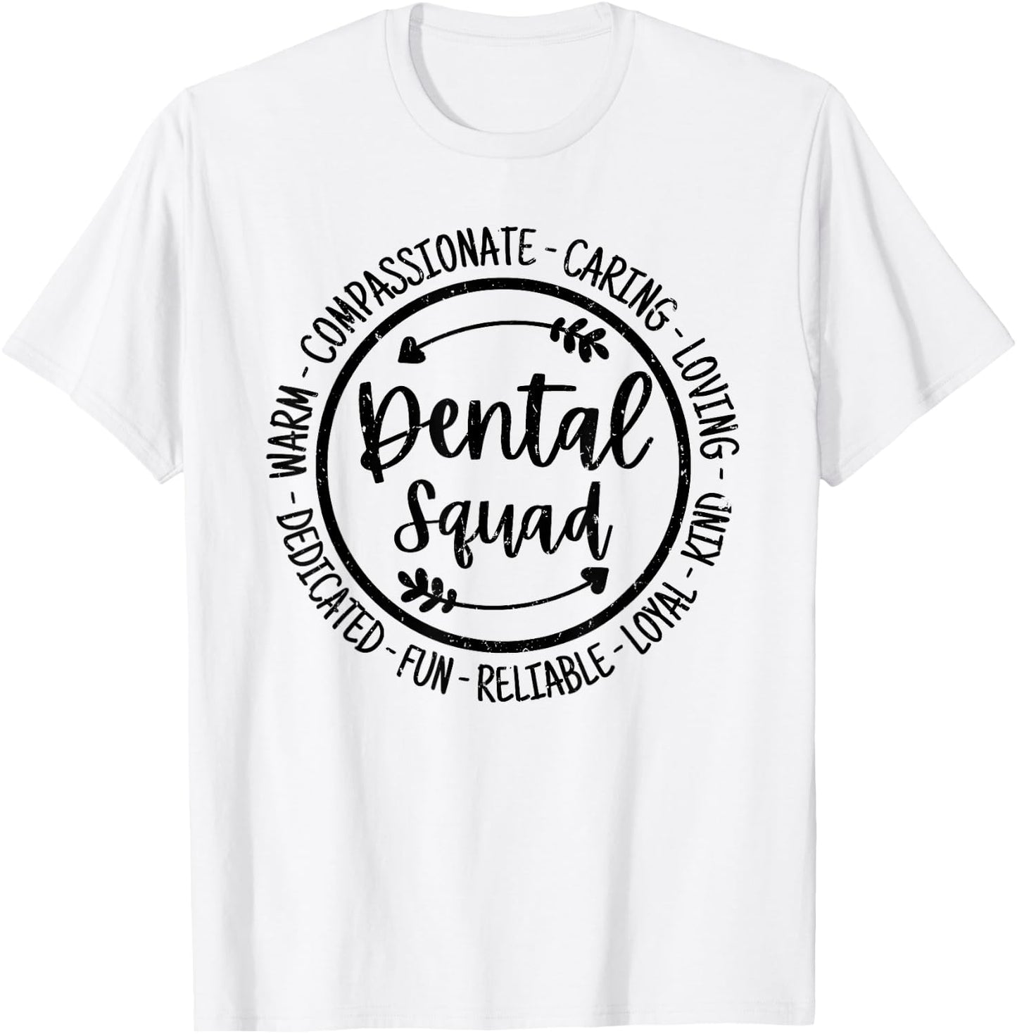 Dental Squad Dental Assistant Hygienist Dentists Vintage T-Shirt - T-Shirt | White