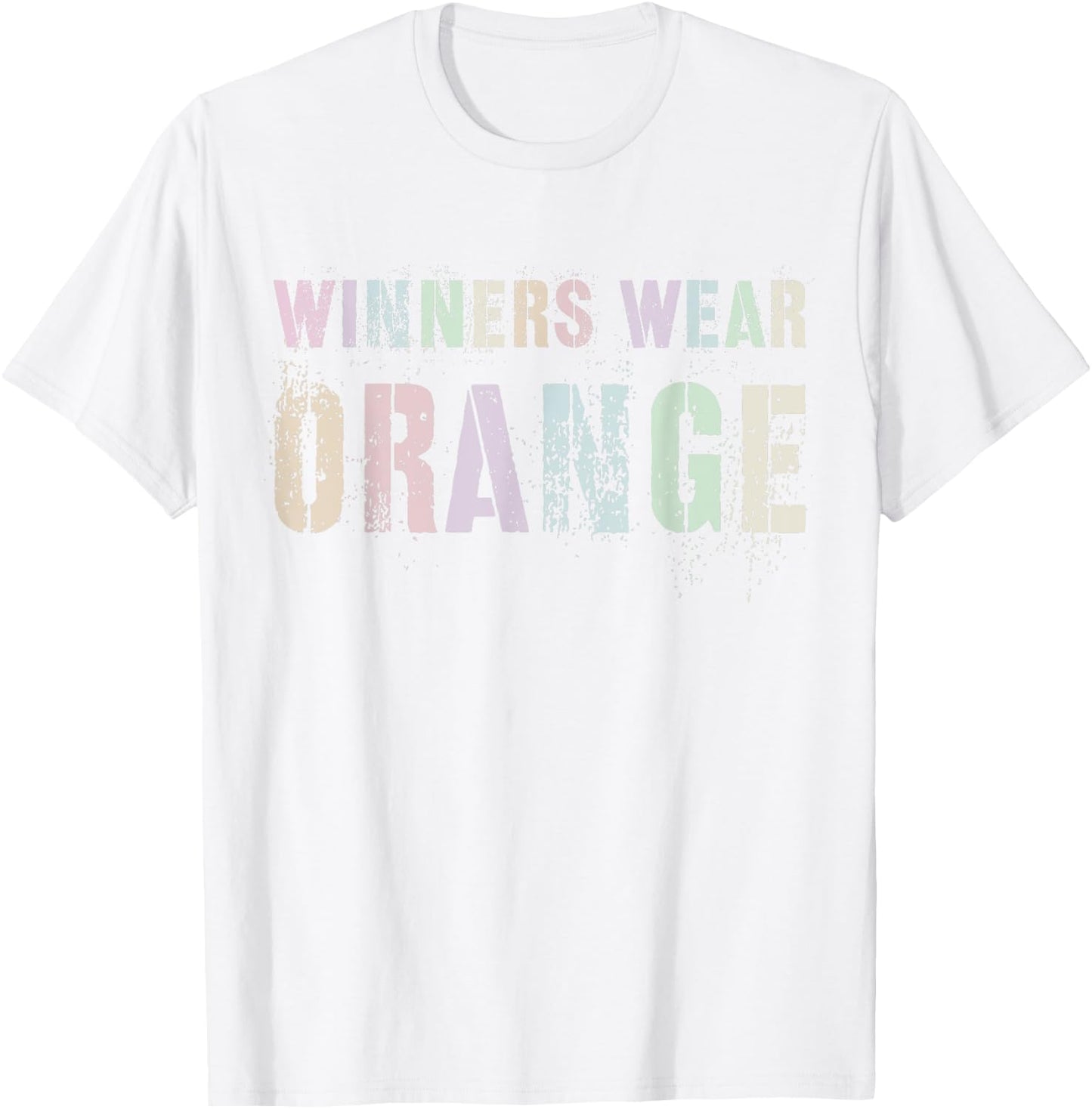 WINNERS WEAR ORANGE Summer Camp Team Color War Game Event Women Kids T-Shirt - T-Shirt | White