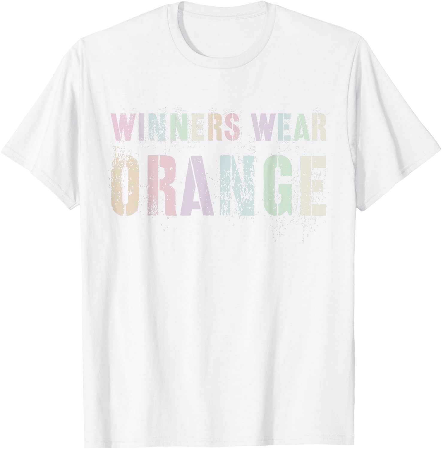 WINNERS WEAR ORANGE Summer Camp Team Color War Game Event Women Kids T-Shirt - T-Shirt | White