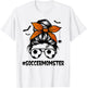 Soccer Momster Halloween Mom Messy Bun Hair T-Shirt - T-Shirt | White