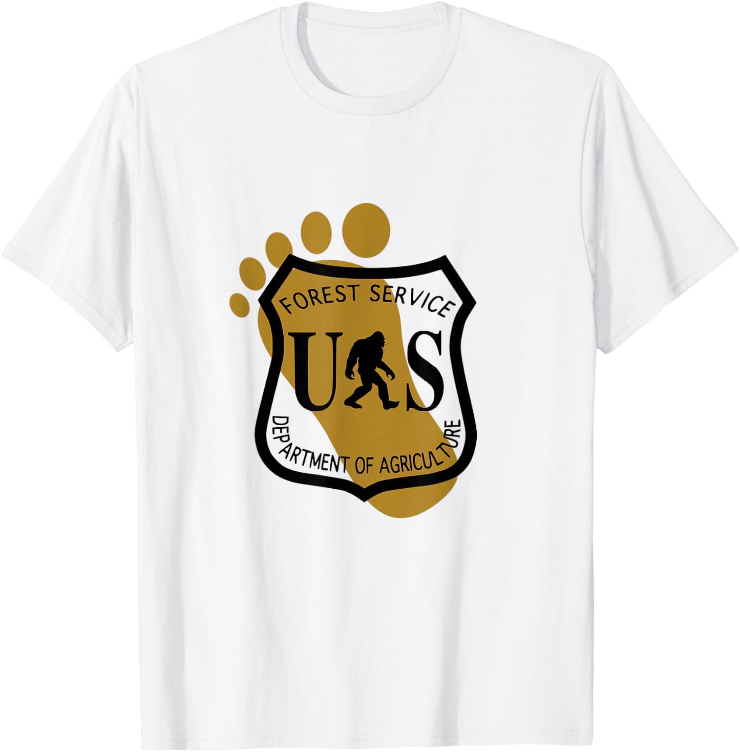 US Forest Services Bigfoot Patrol T-Shirt - T-Shirt | White