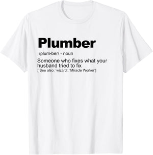 Plumber definition T-Shirt - T-Shirt | White