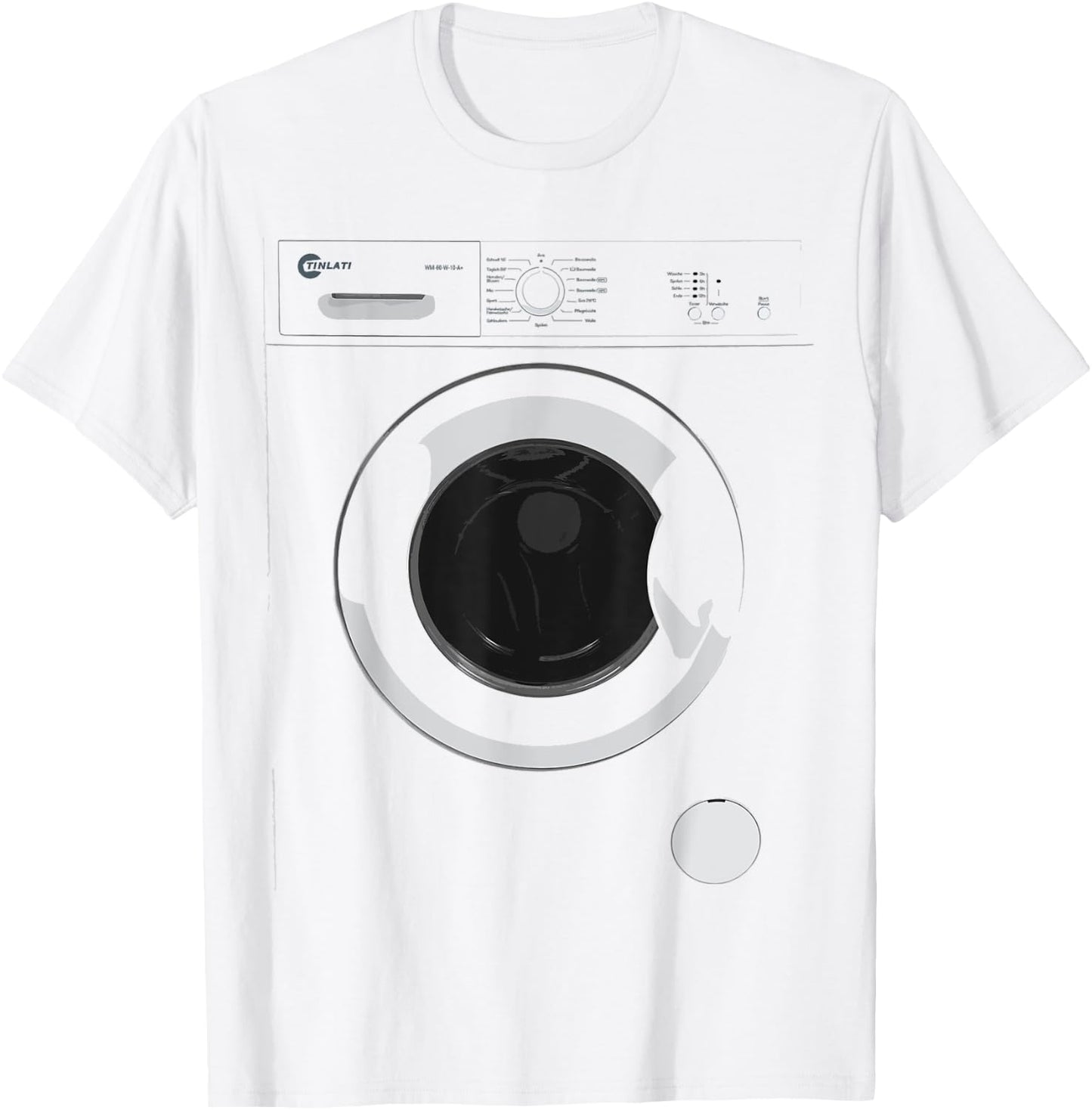 Washing Machine Costume Funny Tech Designs for Halloween T-Shirt - T-Shirt | White