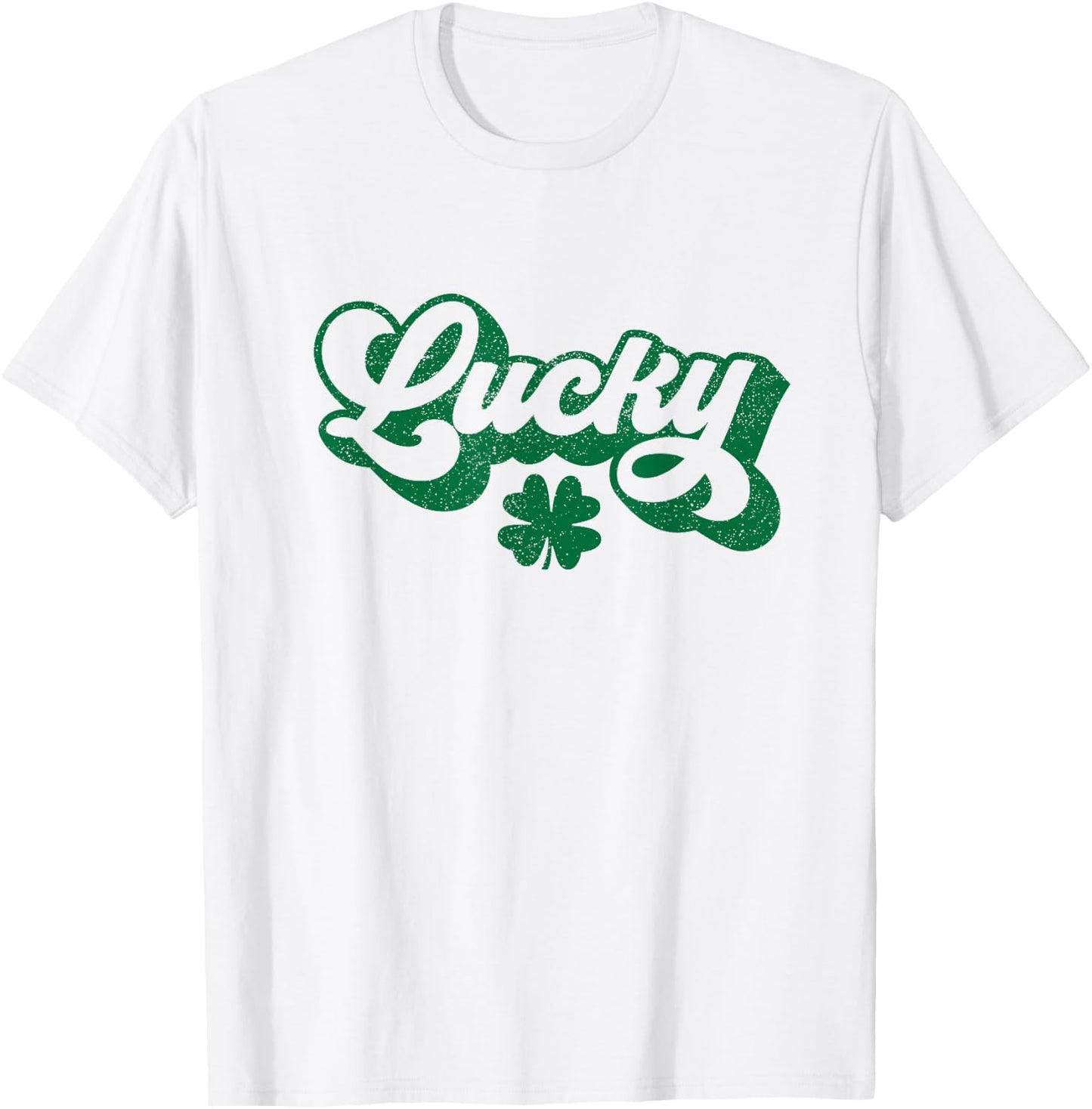 Lucky Shamrock St Patricks Day T-Shirt - T-Shirt | White