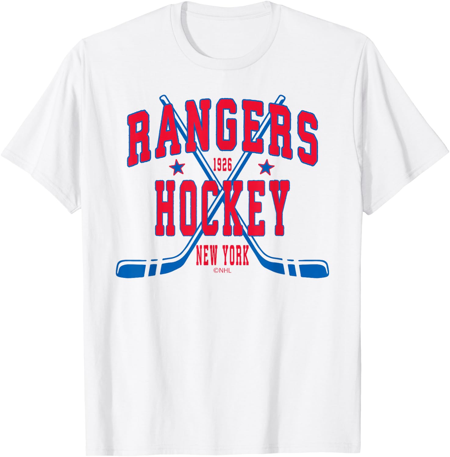 New York Rangers Stars White Officially Licensed T-Shirt - T-Shirt | White