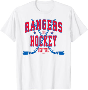 New York Rangers Stars White Officially Licensed T-Shirt - T-Shirt | White