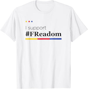 FReadom Librarian I support T-Shirt - T-Shirt | White