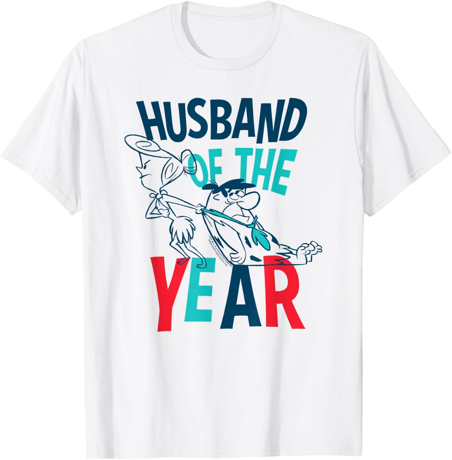 The Flintstones Fred Wilma Husband of the Year T-Shirt - T-Shirt | White