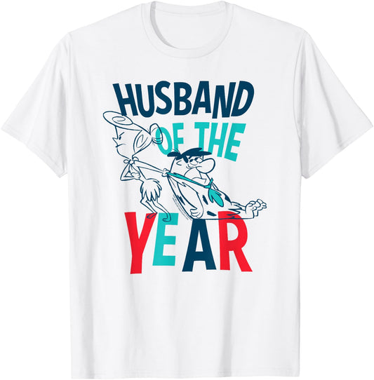 The Flintstones Fred Wilma Husband of the Year T-Shirt - T-Shirt | White