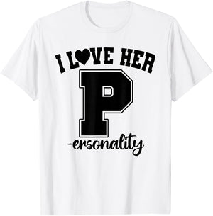 I Love His D- Love Her P- Funny Matching Couples Humor T-Shirt - T-Shirt | White