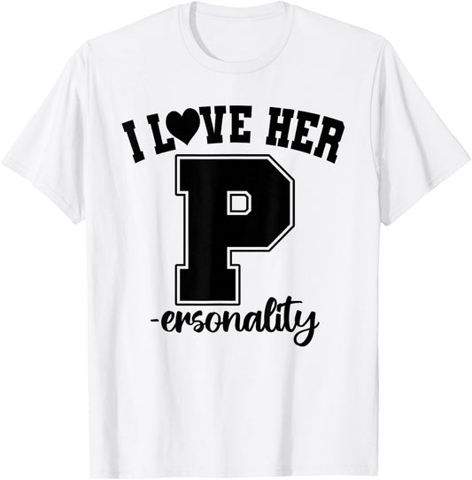 I Love His D- Love Her P- Funny Matching Couples Humor T-Shirt - T-Shirt | White
