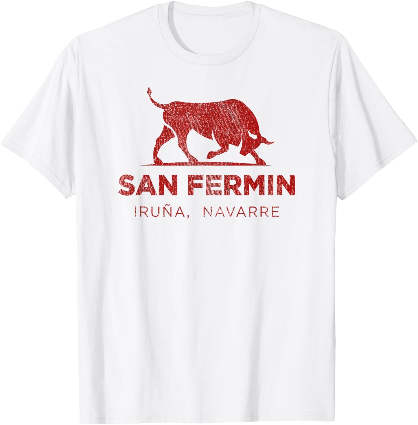 Camisetas de Espana / Spanish Shirts Pamplona Top | Basque Country San Fermin Women's - Grey, Small, Short Sleeve, , Classic Fit, Polyester 100% T-Shirt - T-Shirt | White