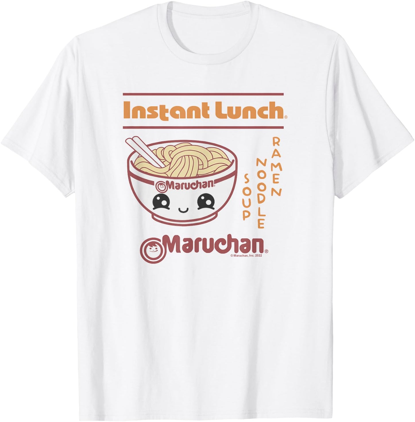 Maruchan Happy Bowl Of Noodles Instant Lunch Poster T-Shirt - T-Shirt | White