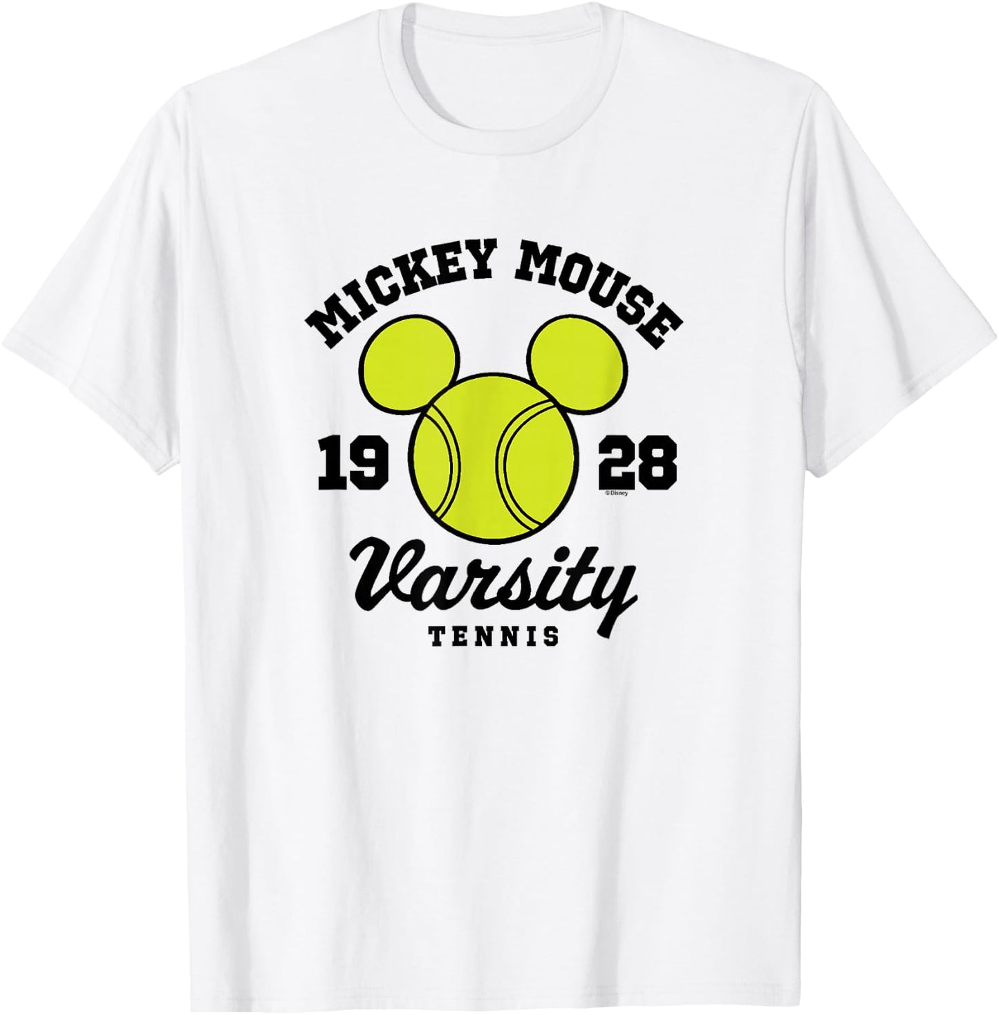 Disney - Mickey Varsity Tennis 1928 T-Shirt - T-Shirt | White