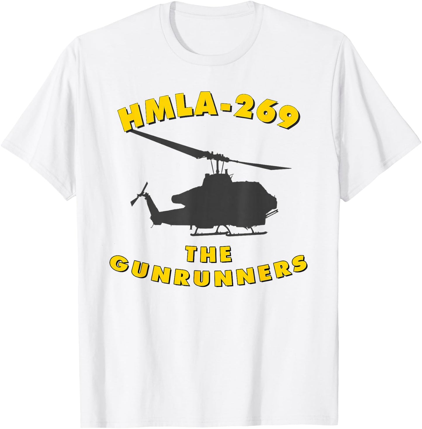 HMLA-269 Gunrunners Helicopter Attack Squadron AH-1W T-Shirt - T-Shirt | White