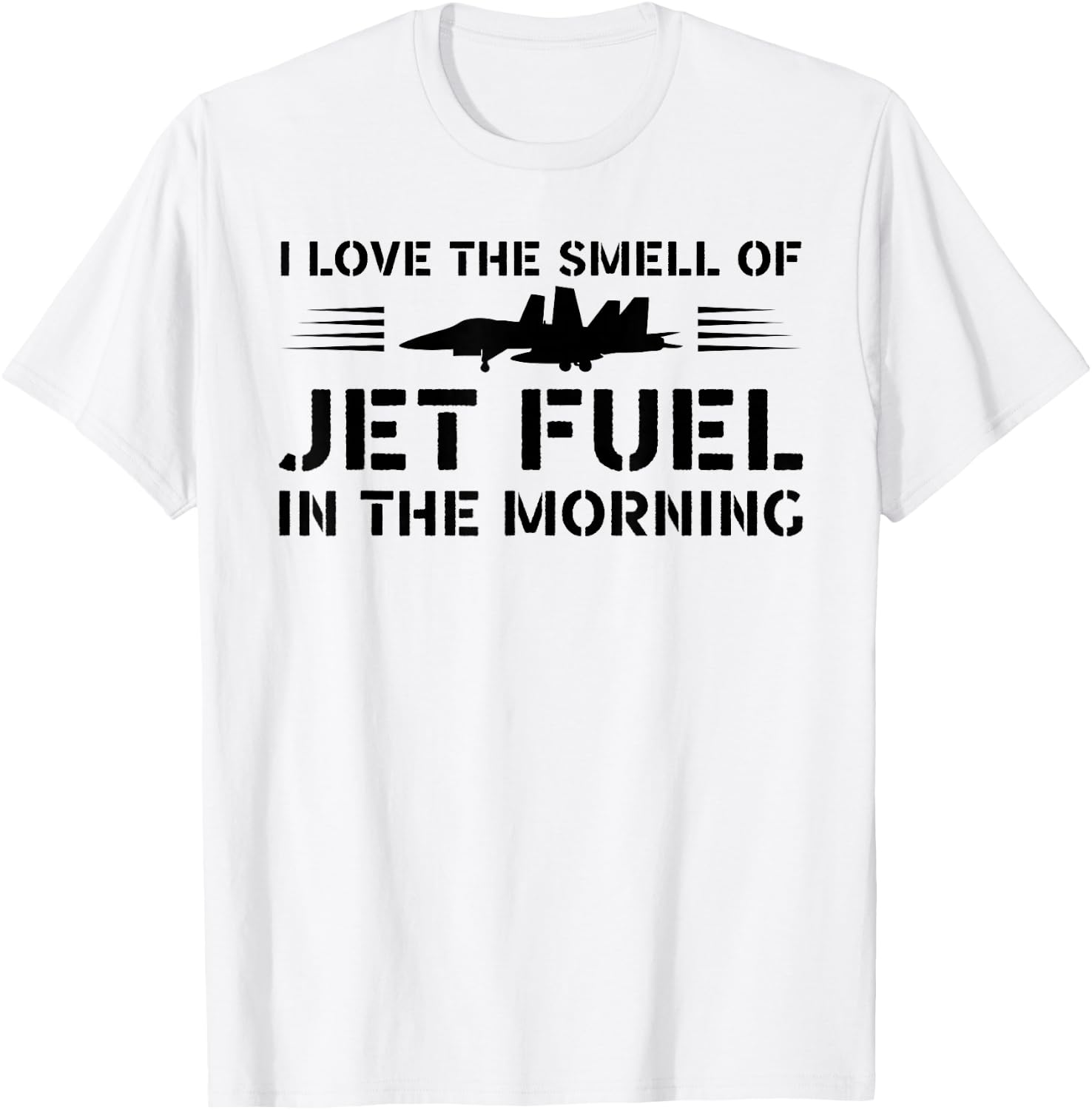 I Love Smell Jet Fuel In The Morning - Vintage Pilot T-Shirt - T-Shirt | White