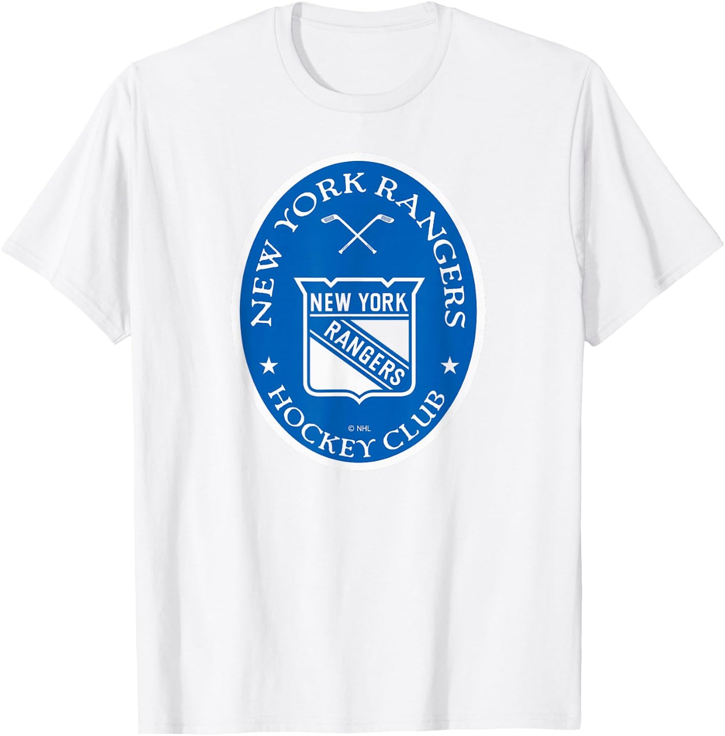 New York Rangers Iconic Red Officially Licensed T-Shirt - T-Shirt | White