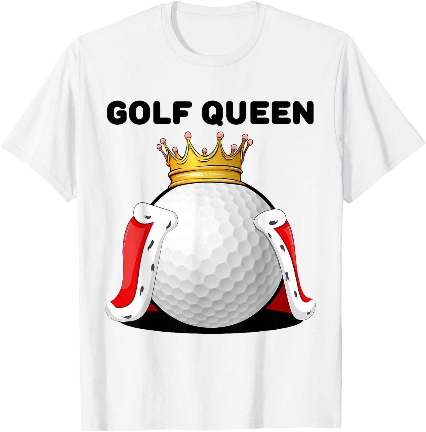 Golf Queen | Golf Player Shirt | Golfer Girls Golf T-Shirt - T-Shirt | White
