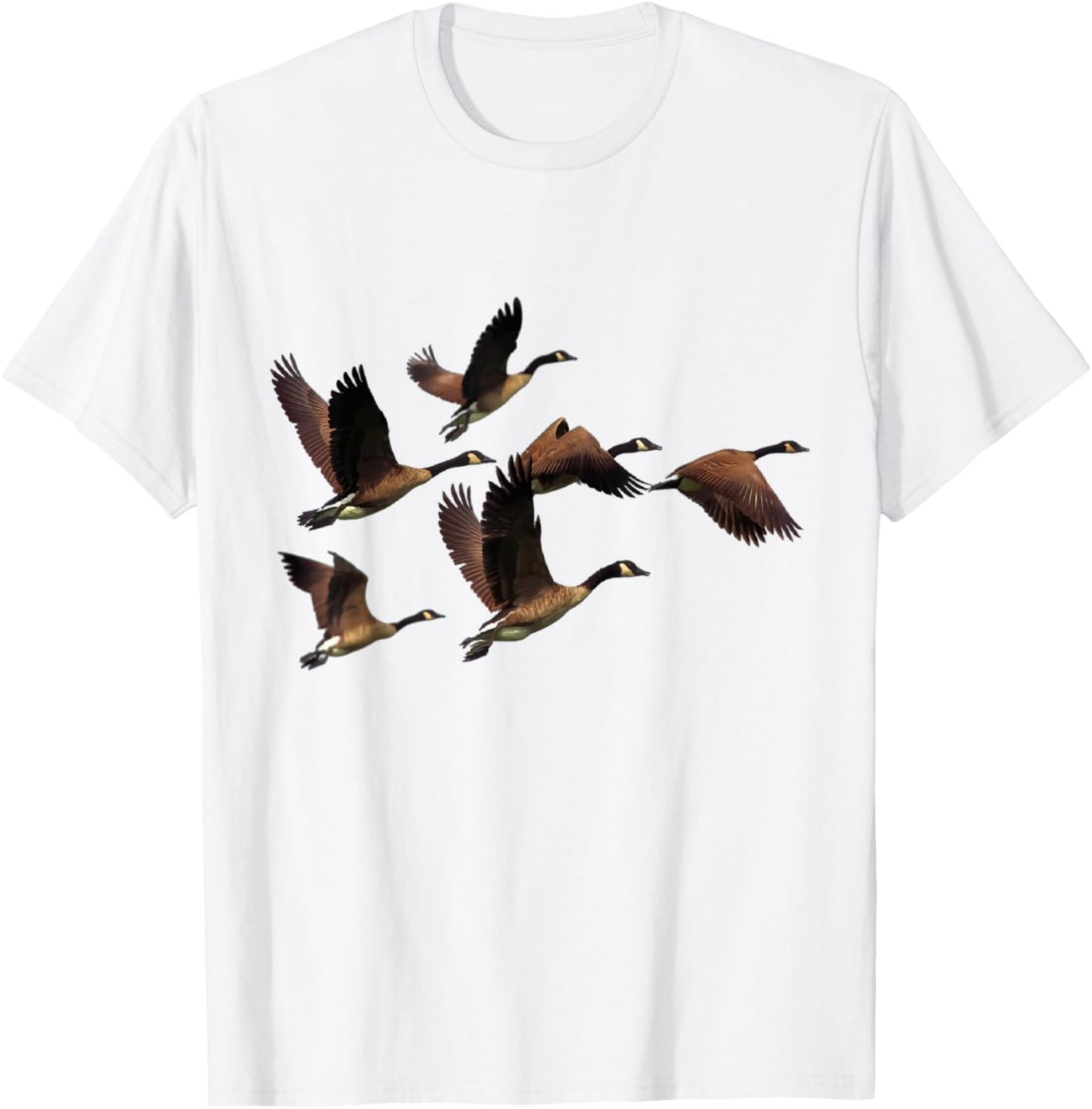 Flying Canadian Goose T-Shirt - T-Shirt | White