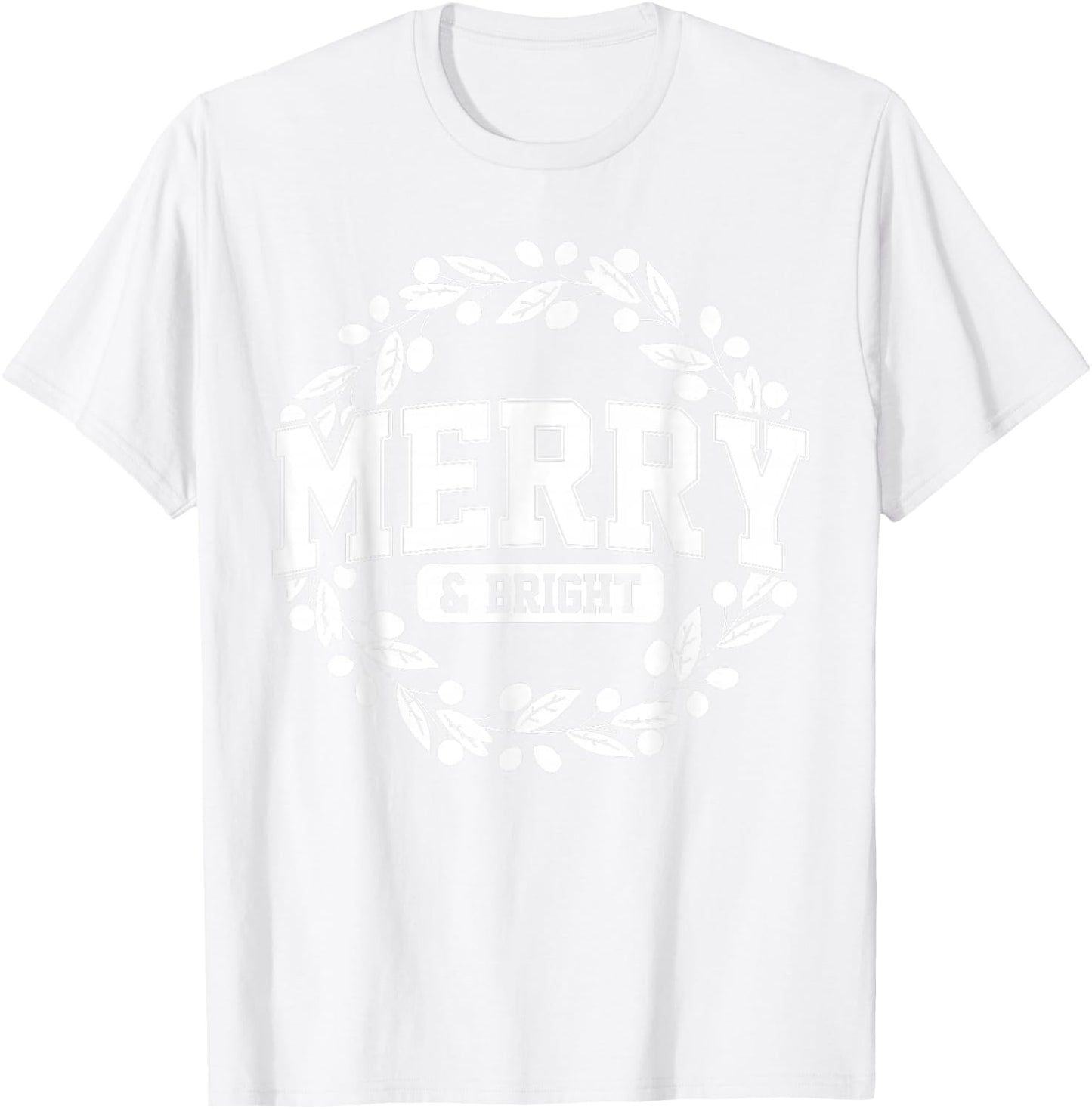 Merry & Bright Moody and Uptight Christmas Matching Couple T-Shirt - T-Shirt | White