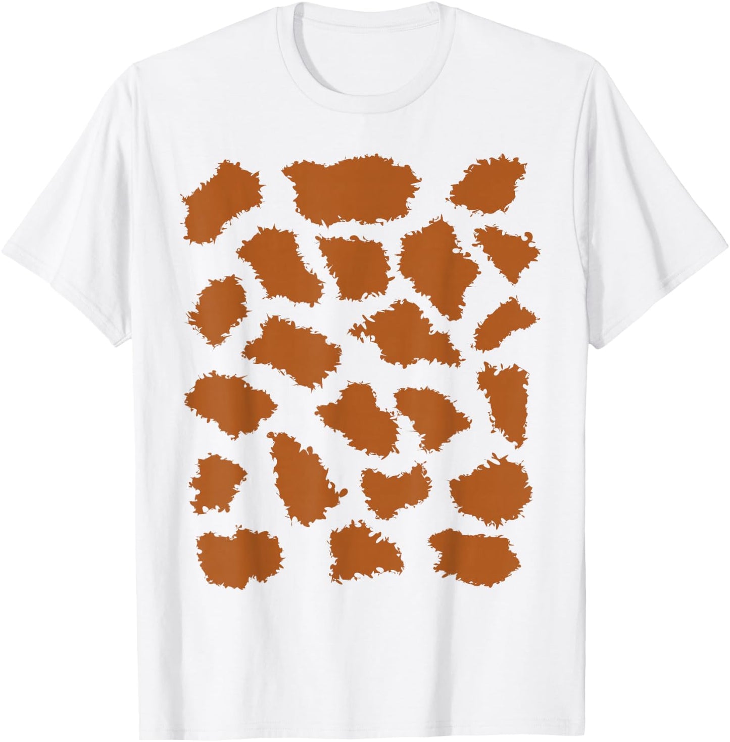 Giraffe Print Trick or Treat Animal Halloween Costume T-Shirt - T-Shirt | White
