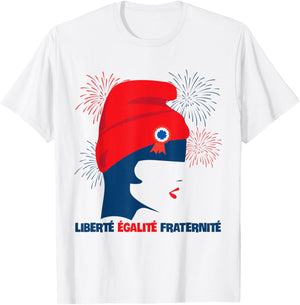 French National Day France Bastille day 14th July T-Shirt - T-Shirt | White