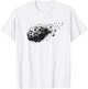 Minimalist asteroid space comet meteorite T-Shirt - T-Shirt | White