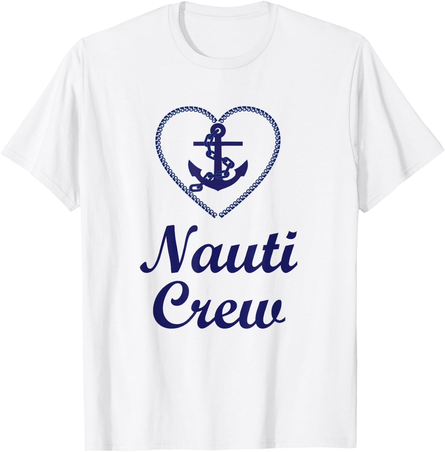 Nauti Crew Nautical Hen Night Fun Gift T-Shirt - T-Shirt | White