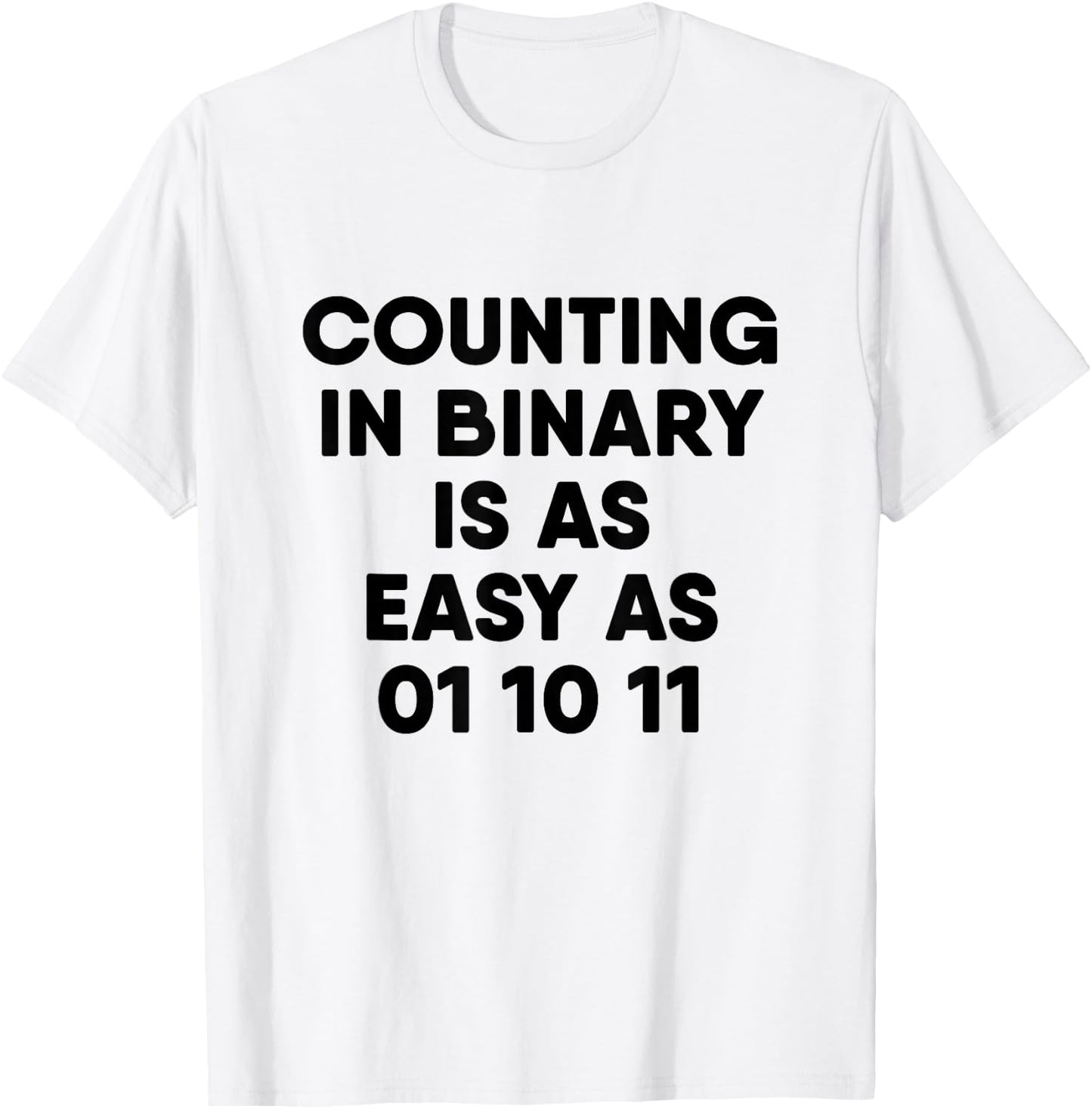 Computer Science Counting in Binary T-Shirt - T-Shirt | White