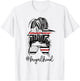 Funny Fire Girlfriend Thin Red Line Firefighter Girlfriend T-Shirt - T-Shirt | White