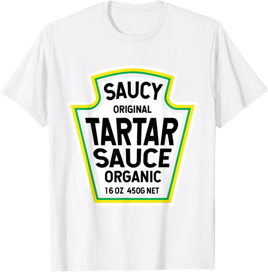 Tartar Sauce Easy Halloween Costume Matching Group Couples T-Shirt - T-Shirt | White