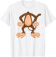 Funny Body Monkey T-Shirt - T-Shirt | White