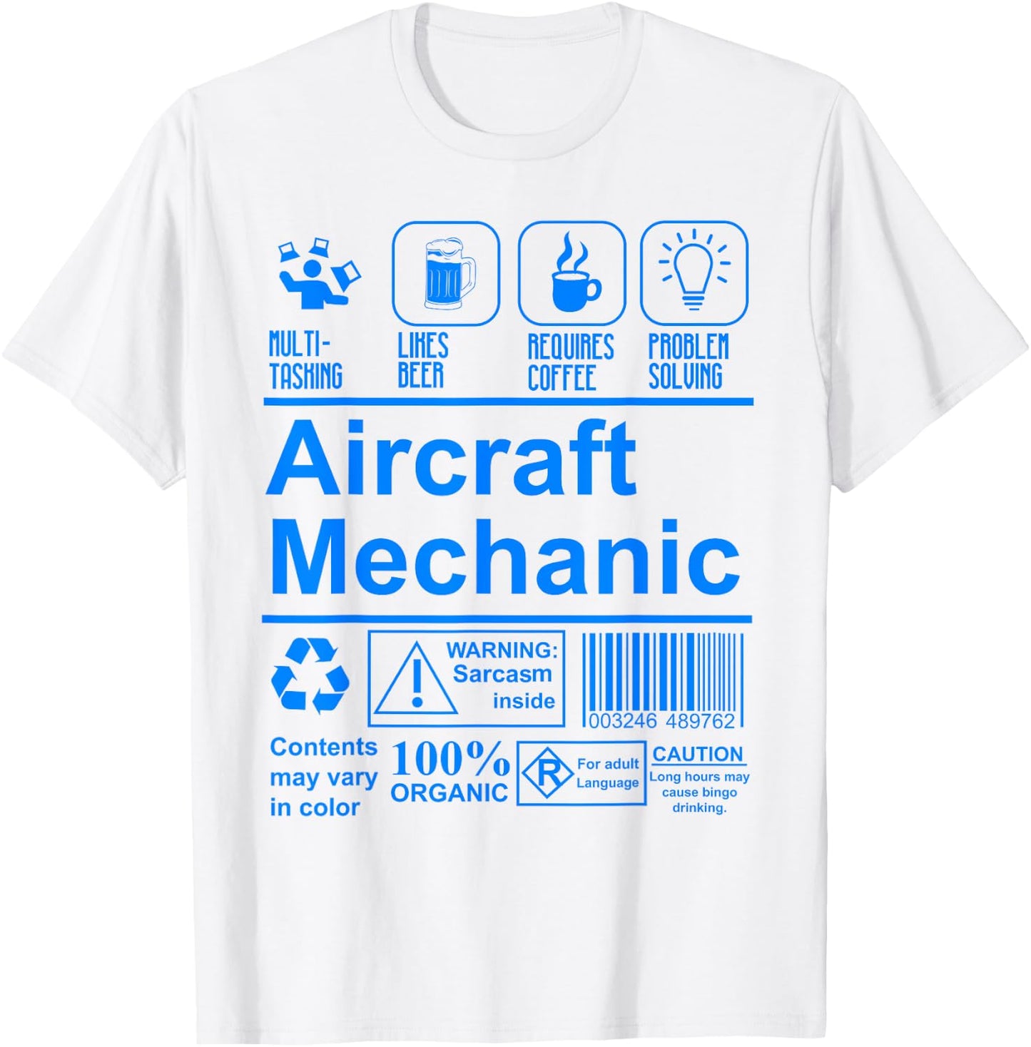 Aircraft Mechanic Shirt | Cute Aircraft Work Wear Gift T-Shirt - T-Shirt | White